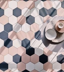 Wet Room Flooring, Hex Tile, Bathroom Shower Walls, Colour Combos, Kitchen Wall Tiles, Hexagon Tiles, Tile Work, Minimalist Bathroom, Porcelain Floor Tiles