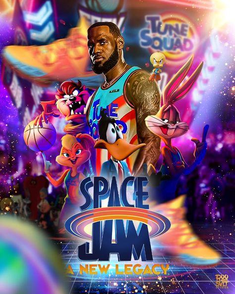 Space Jam Birthday, Boondocks Drawings, Birthday Card Ideas, Future Wallpaper, Tune Squad, Sport Art, Warner Brothers, Space Jam, Print Out