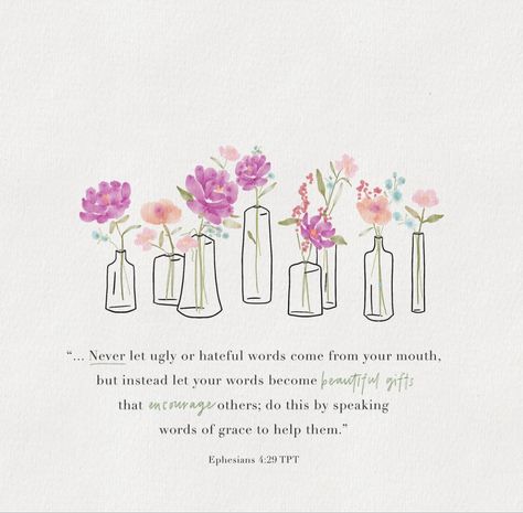 Bible Kindness Quotes, Beauty Bible Verse For Women, Kindness Words, Bible Verse For Women, Hateful Words, Bible Verses About Beauty, Ephesians 4 29, Bible Verse For Moms, Become Beautiful