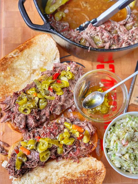 Italian Beef on the Traeger Instant Pot Italian Beef, Italian Beef Recipe, Hoagie Sandwich, Italian Steak, Italian Beef Crockpot, Italian Beef Recipes, Instant Pot Italian, Crockpot Roast Recipes, Beef Sandwich Recipes