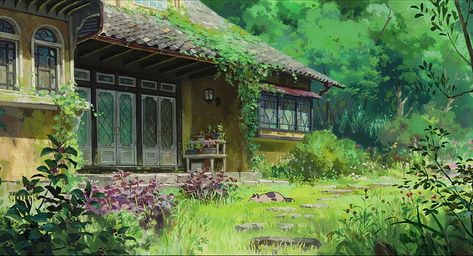 free download | Green grass field, anime, Studio Ghibli, Karigurashi no Arrietty, house, HD wallpaper | Wallpaperbetter Art Studio Ghibli, Dual Monitor Wallpaper, Secret World Of Arrietty, Personajes Studio Ghibli, Studio Ghibli Background, Ghibli Artwork, The Secret World, Studio Ghibli Movies, Japon Illustration