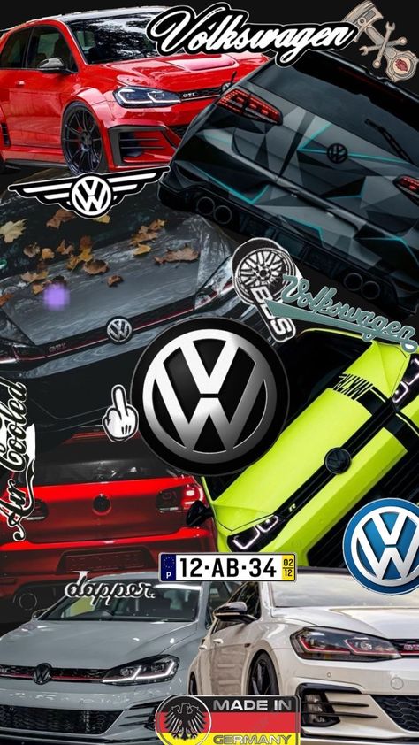 Vw Bora Tuning, Vw Golf Wallpaper, Vw Polo Modified, Golf Wallpaper, Polo Gt, Blacked Out Cars, Gti Car, Gti Mk7, Automotive Logo Design