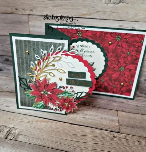 Boughs Of Holly Cards, Stampin Up Boughs Of Holly, Boughs Of Holly Dsp, Leaves Of Holly, Dsp Stampin Up Cards, Deer Stamp, Boughs Of Holly, Poinsettia Cards, Deer Ornament