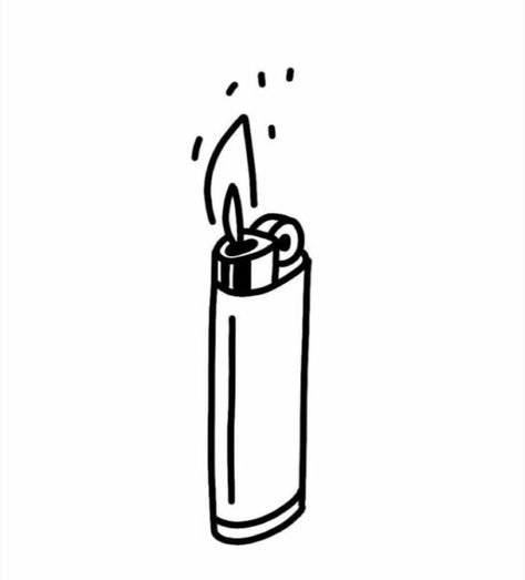 Small Lighter Tattoo, Lighter Tattoo Stencil, Lighter Tattoo Minimalist, Lighter Drawing Simple, Alfabet Font, On Tattoo, Light Tattoo, Doodle Tattoo, Cute Tiny Tattoos