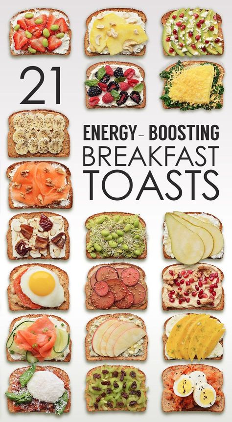 Fedtforbrændende Mad, Breakfast Toasts, Resep Vegan, Resep Diet, Breakfast Healthy, Makanan Diet, Breakfast Toast, God Mat, Lunch Snacks