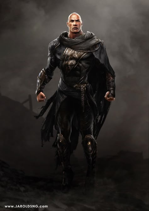 ArtStation - Black Adam Suit Concept, jarold Sng Black Adam Shazam, Captain Marvel Shazam, Dc Comics Wallpaper, Superman Art, Black Adam, Dc Villains, Dc Comics Superheroes, Dc Art, Dc Comics Artwork