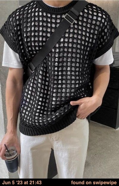 Crochet For Man Ideas, Crochet Accessories For Men, Crochet Gifts For Guys, Men’s Crochet, Crochet Bag For Men, Masculine Crochet, Crochet Ideas For Men, Summer Crochet Sweater, Crochet For Man