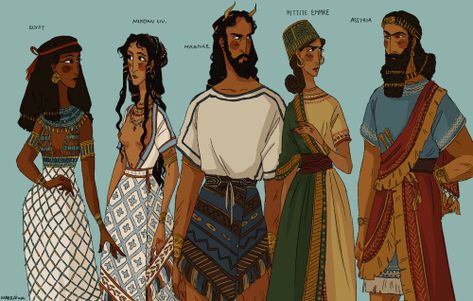 Phoenician Art, Ancient Clothing, Bronze Age Civilization, Ancient Mediterranean, Ancient Drawings, Arte Peculiar, Ancient Mesopotamia, Greek Mythology Art, Concept Art Character