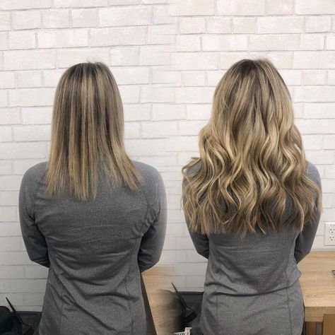 16inch Hair Extensions, Brown Hair Extensions Before And After, 16 Inch Hair Extensions Before And After, Extensions Before And After, Blonde Hair Extensions Before And After, Before And After Hair Extensions, 16 Inch Hair Extensions, Natural Beaded Row Extensions, Beauty Works Hair Extensions