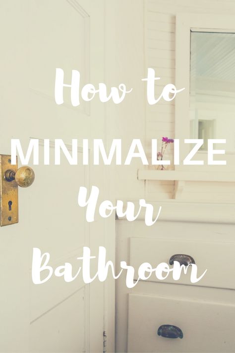 How to Minimalize Your Kitchen | How to declutter | How to have a minimalist home | minimalism and your bathroom | Bathroom organization | Minimalist Bathroom Design, Rustic Bathroom Vanities, Diy Bathroom Storage, Organization Home, How To Declutter, Interior Minimalista, Toilet Storage, Home Inspo, Small Bathroom Design