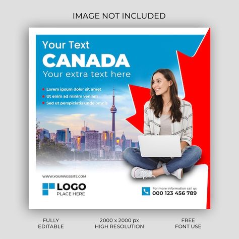 Travel and study in canada | Premium Psd #Freepik #psd #study-abroad #abroad #travel-instagram #travel-post Study Abroad Australia, Canada Study, Passport Services, Study In Canada, Travel Post, Abroad Travel, Social Media Poster, Instagram Travel, Web Layout