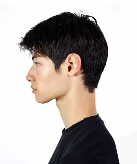 Asian model | Portfolio Small Hairstyles For Men, Male Portrait Pose Reference, Side Profiles, Male Portrait Poses, Asian Haircut, Face Refs, Face Profile, Portrait Photography Men, The Fashion Spot