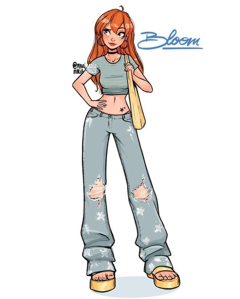 Winx Club Outfit Ideas, Κούρεμα Bob, Club Magazine, Klub Winx, Bloom Winx Club, Dessin Adorable, Cute Art Styles, Girls Cartoon Art, Book Art Drawings