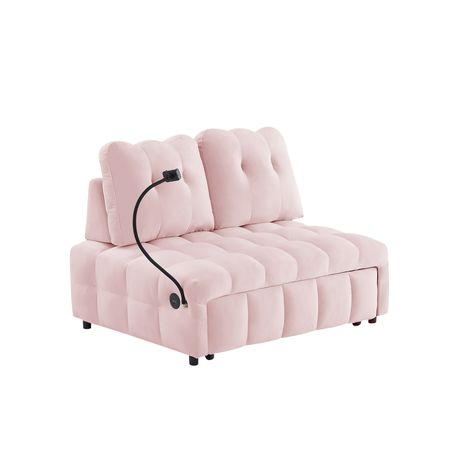 Descriptions: Transform your small space with this versatile 2-seater velvet puff sofa bed. Designed for small apartments, this sofa effortlessly converts into a bed or chaise lounge. Grey Benko, Pink Couches For Bedroom, Small Couches For Bedrooms, Mini Couch For Bedroom, Pink Pull Out Couch, Pink Small Couch, Pink Couches, Puff Sofa, Pink Couch Walmart