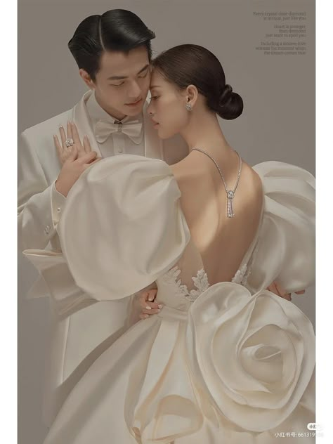 Wedding Drawing Reference, Wedding Pose Reference, Pose Pengantin, Korean Wedding Photography, Wedding Photo Studio, Couple Poses Reference, Estilo Real, Korean Wedding, Human Poses