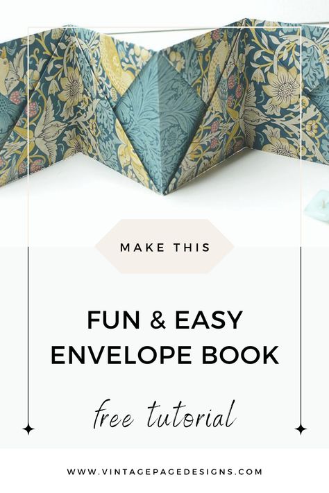 Artists Books Ideas, Envelope Book Diy, How To Make A Book Out Of Paper, Crafts With Books, Book Making Ideas, Book Diy Ideas, Easy Book Binding, Folded Books Tutorial, Diy Envelope Tutorial