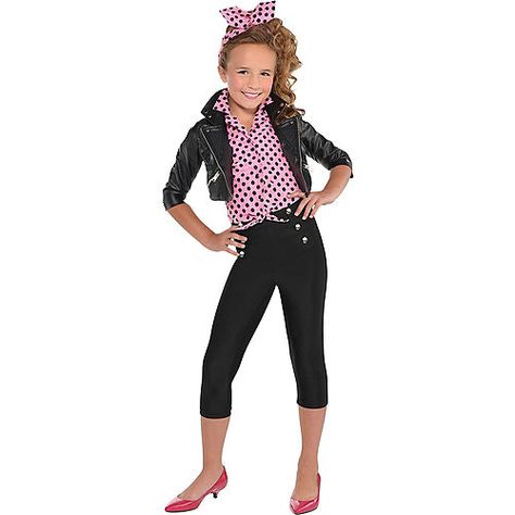 Greasers Outfit Girl, 50s Greaser Girl, Greaser Girl Costume, Greaser Halloween Costume, Greaser Halloween, Greaser Girl Outfit, Greaser Costume, 50s Dress Up, Girl Greaser Outfit