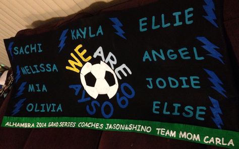 AYSO 60 grad series felt soccer banner Soccer Banner, Blue Lightning, Sport Banner, Team Mom, Soccer Club, Hollywood Stars, Soccer