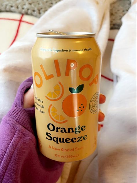 New Olipop from Target! Tbh its better than orange crush 🤭 Poppi Drinks Aesthetic, Oli Pop, Poppi Soda Aesthetic, Fanta Aesthetic Orange, Orange Soda Aesthetic, Poppi Soda Branding, Avoid Processed Foods, Orange Soda, Pinterest Contest