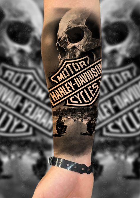 Harley Davidson Chest Tattoo, Harley Davidson Neck Tattoo, Harley Davidson Symbol Tattoo, Harley Hand Tattoo, Harley Davidson Bar And Shield Tattoo, Harley Davidson Skull Tattoo, Willie G Skull Tattoo, Harley Davidson Tattoo Design, Harley Tattoo For Men