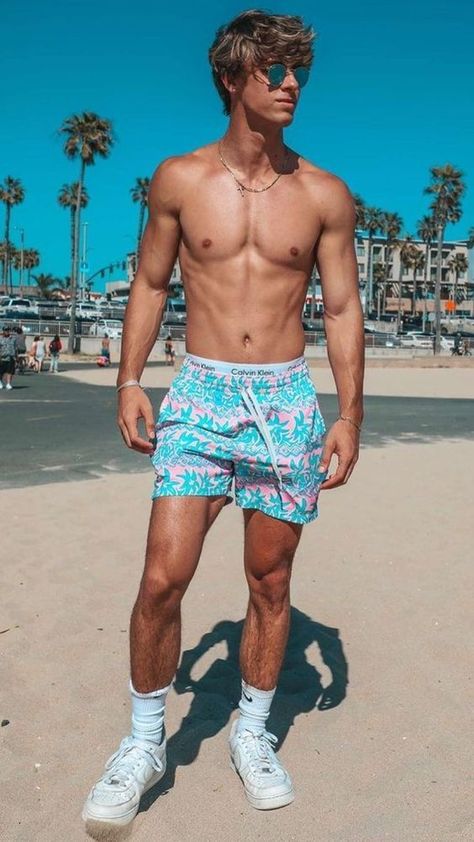 Bryce Buse Hair, Mens Swim Trunks Aesthetic, Hot Surfer Dudes, Murakami Pillow, Beach Guys, Bryce Buse, Boy Aesthetics, Surfer Guys, Cute Blonde Guys