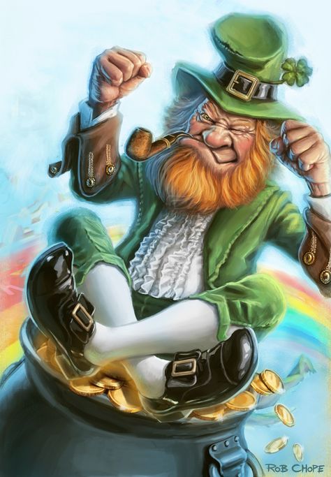 Leprechaun Illustration, Leprechaun Pictures, Leprechaun Tattoos, Leprechaun Clipart, Shamrock Clipart, Clover Clipart, St Patricks Day Clipart, Saint Patricks Day Art, Gnome Sublimation