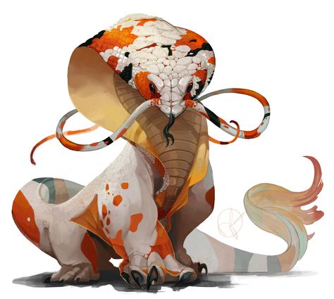 ArtStation - Koibra, reese keefe Creature Fantasy, Mythical Animal, Fantasy Beasts, Monster Concept Art, Creature Drawings, Fantasy Monster, Fantasy Creatures Art, Mythical Creatures Art, Mythological Creatures