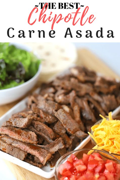 Carne Asada Marinade Recipe, Carne Asada Recipes Marinade, Steak Sirloin, Carne Asada Recipe, Chipotle Copycat Recipes, Chipotle Recipes, Carne Asada Recipes, Quick Chicken Recipes, Tacos Burritos