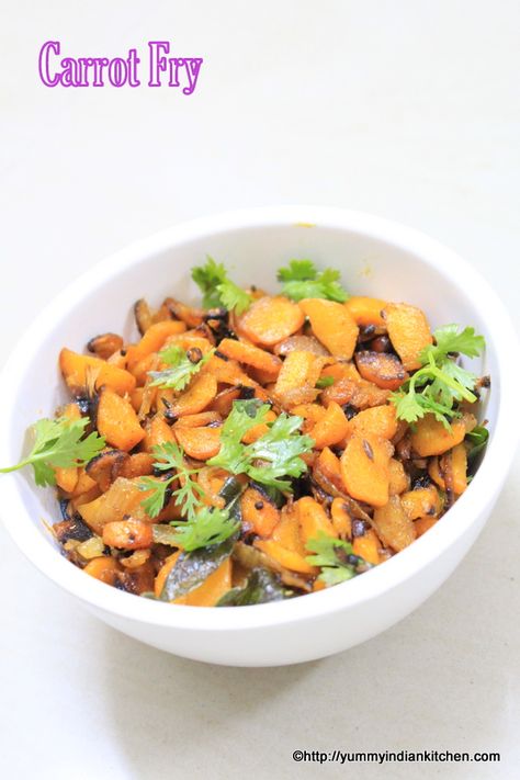 Carrot fry recipe is a veg stir fry vegetable recipe often goes well with phulka or chapati and is a healthy side dish to be included in our diet once in a while.#carrotfry #vegrecipes Veg Stir Fry, Masala Dosa Recipe, Methi Recipes, Vegetable Stir Fry Recipe, Carrot Fries, Indian Chicken Recipes, Goan Recipes, Drumstick Recipes, Indian Kitchen