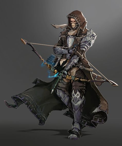 [Art] Killian Zarilyas, The Watchman : DnD Dnd Archer Male, Arcane Archer Dnd, Fantasy Archer Male, Magic Bow And Arrow, Archer Armor, Fantasy Art Male, Arcane Archer, Magic Bow, Archer Characters