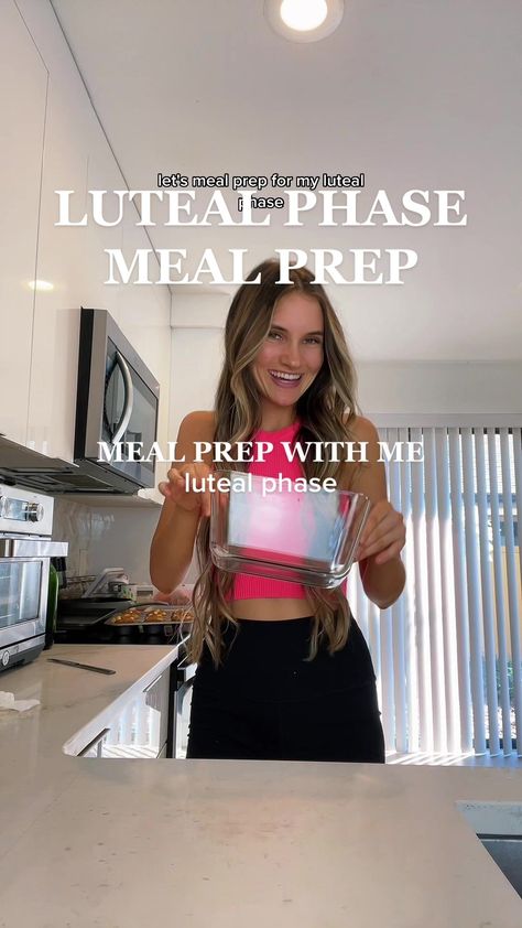 Meal prep with me for my luteal phase!🫶🏻 During this phase your meta... | Luteal Phase Food | TikTok Luteal Phase Lunch Recipes, Luteal Phase Meal Prep, Luteal Phase Lunch, Luteal Phase Breakfast, Luteal Phase Meals, Luteal Phase Recipes, Luteal Phase Food, Cinnamon Crisp, Garlic Chickpeas