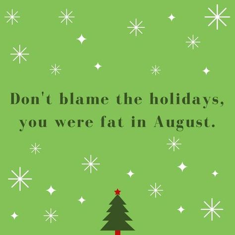 Don’t blame the holidays, you were fat in August. Queen Quotes Sassy, Sarcastic Christmas Quotes, Funny Christmas Eve Quotes, Holiday Quotes Christmas, Christmas Funnies, Christmas Eve Quotes, Christmas In Connecticut, Funny Christmas Quotes, Diy Christmas Shirts