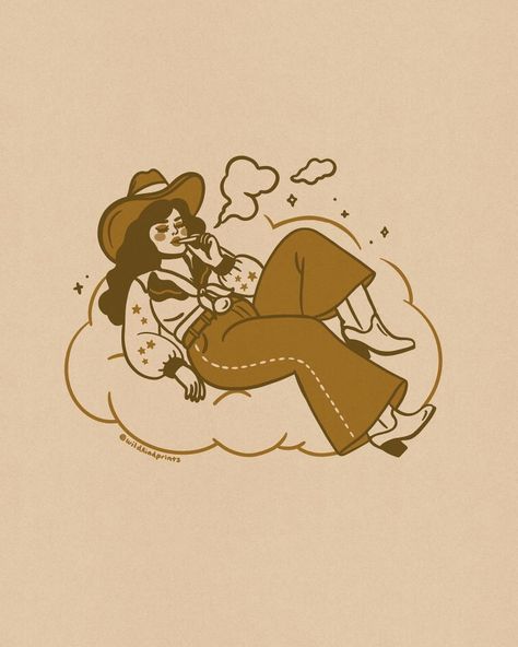 Cowboy Skull Art, Retro Cowgirl Art, Grunge Cowgirl Aesthetic, Cowgirls Tattoo, Cowgirl Fanart, Rodeo Drawings, Cowgirl Pfp, Cowgirl Drawings, Cowboy Doodles