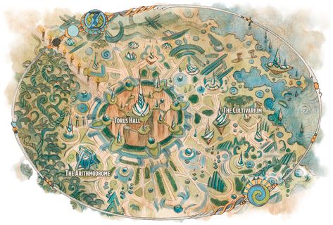 Strixhaven Lorehold, Strixhaven Maps, Strixhaven Art, Map Inspiration, Fantasy Locations, World Map Design, Rpg Map, D&d Dungeons And Dragons, Creating Characters