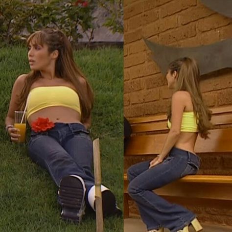 Early 2000s Style, Mia Colucci, 2000s Fashion Trends, Outfits 2000s, 00s Fashion, Club Fits, Yellow Outfit, Concert Fits, 2000s Fashion Outfits