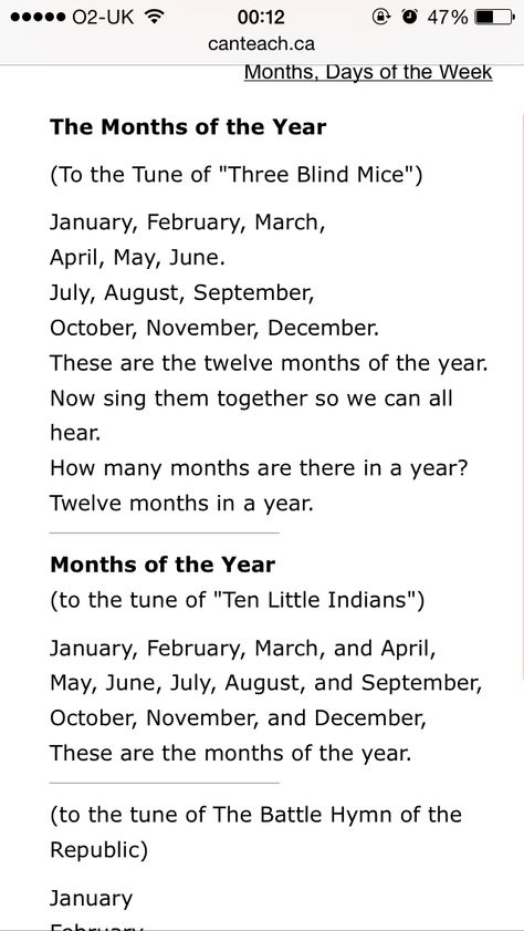 Months of the year Month Songs Preschool, Seasons Songs For Preschool, Months Songs For Preschool, Days Of The Week Song Preschool, Months Of The Year Song For Preschool, Months Of The Year Rhymes, Calendar Songs For Kindergarten, Storytime Rhymes, Months Of The Year Song