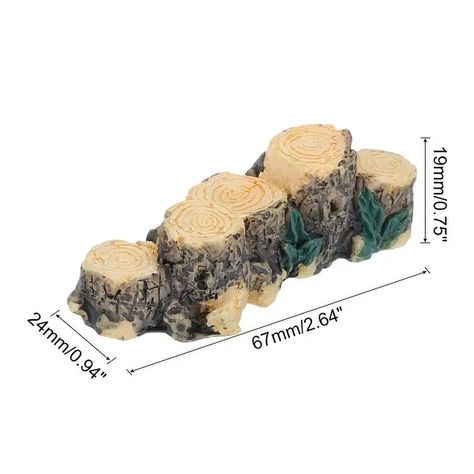 Miniature Tree Stumps Stools Root Stump Micro Bonsai Dollhouse Grey 1Pcs - On Sale - Bed Bath & Beyond - 39500596 Clay Tree Stump, Clay Tree, Tree Stumps, Miniature Trees, Tree Stump, Stools, Bed Bath Beyond, Bed Bath, Doll House