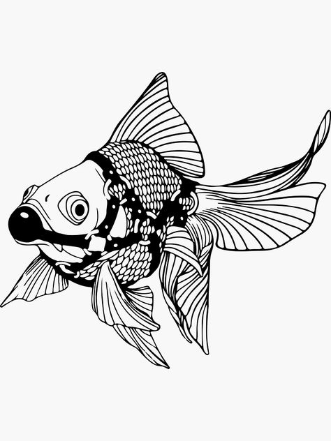 Box Fish Tattoo, 2 Fishes Tattoo, Fish In A Bag Tattoo, Trigger Fish Tattoo, Cool Fish Tattoo, Aquarium Tattoo, Walleye Tattoo, Fish Tattoo Goldfish, Fish Tattoo Design