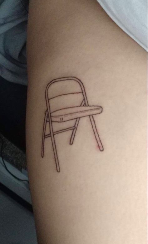 Chair Tattoo, Folding Chair, Fish Tattoos, Jesus Fish Tattoo, Tattoos