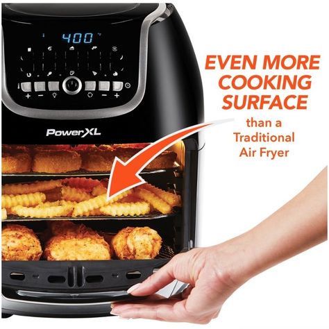 An extra-large air fryer to enjoy the same delicious taste of your favorite fast food chains without the guilt of all the added oil — and in just a click of a button. McDonald's, honey, move aside, there's a new and improved fast food place in town. Fruit Strips, Air Fried Food, Making Homemade Pizza, Air Frying, Dehydrator Recipes, Healthy Fruits, Fried Food, Pork Roast, Air Fryer Recipes