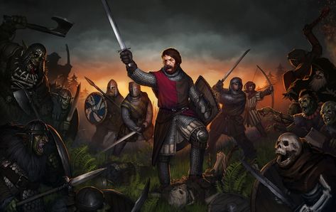 ArtStation - Battle Brothers Keyvisual, Paul Taaks Battle Brothers, Indie Game Art, Brothers Art, Fictional World, Fantasy Warrior, Fantasy Rpg, Fantasy Inspiration, Medieval Fantasy, Dark Souls