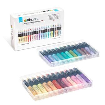 Gel Sticks | KINGART Watercolor Crayons, Watercolor Study, Pens For Drawing, Unique Pens, Crayon Set, Artist Watercolor, Toys Ideas, Pigment Coloring, Art Aesthetics