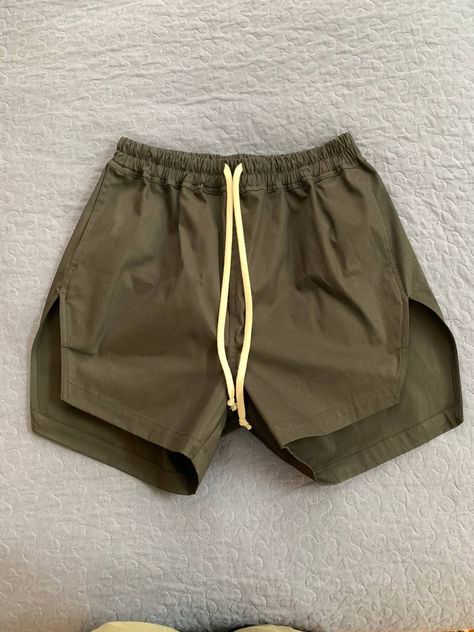 Diy Gym Clothes, Rick Owens Shorts, Cozy Core, Gym Outfit Men, Boxing Shorts, Short Pant, Men's Bottoms, Surf Gear, Rick Owens Men