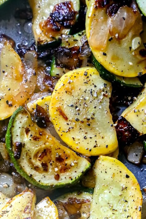 Easy Sautéed Squash and Zucchini Recipe - Sweet Cs Designs Baked Squash And Zucchini Recipes, Sauteed Zucchini Recipes, Squash And Zucchini Recipes, Sauteed Zucchini And Squash, Kardea Brown, Sauteed Squash, Yellow Squash Recipes, Zucchini And Squash, Summer Squash Recipes