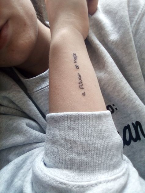 A flicker of hope Niall Horan Inspired Tattoos, Flicker Tattoo, Niall Tattoo, Hope Tattoo, Summer Ideas, Tattoos Ideas, Tattoo Inspo, Niall Horan, Future Tattoos