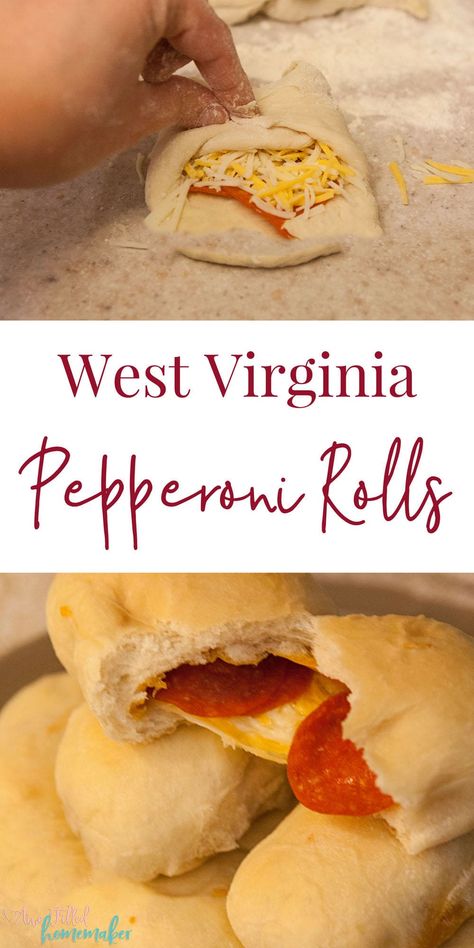 Wv Pepperoni Rolls Recipe, West Virginia Pepperoni Rolls Recipe, West Virginia Pepperoni Rolls, Easy Pepperoni Rolls, Pepperoni Rolls Recipe, Appalachian Recipes, Homemade Bread Dough, David Gates, Beans And Cornbread