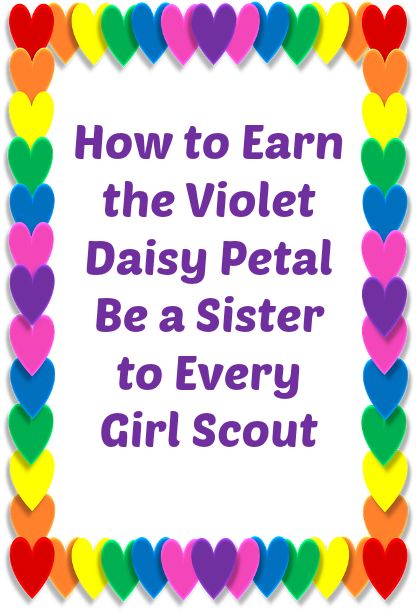 4 different meeting ideas for your troop to earn the Violet Daisy Petal Daisy Troop Petal Activities, Daisy Scout Petals, Earning Daisy Petals Activities, Daisy Patches Activities, Vi Petal Daisy Activities, How To Earn Daisy Petals, Daisy Swaps Easy, Daisy Petals Girl Scouts Activities, Be A Sister To Every Scout Petal