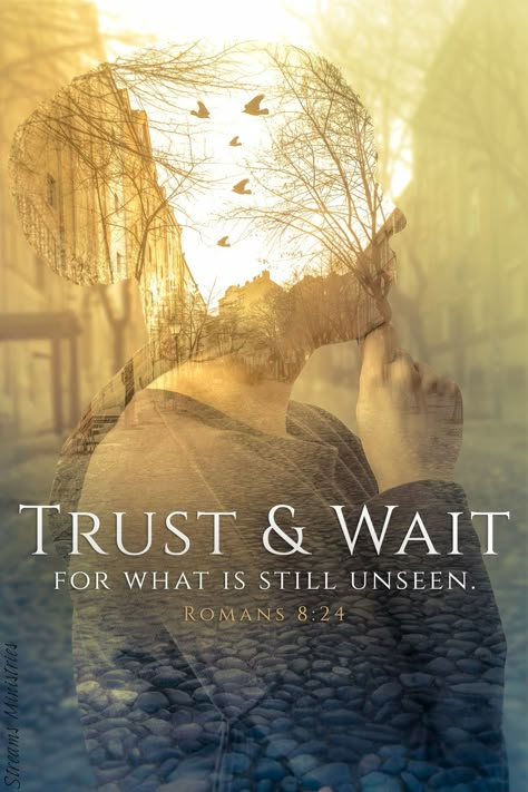 Trust And Wait For What Is Still Unseen, Biblical Numerology, Jehovah Jireh, Blessed Are Those, Ayat Alkitab, Bible Words, Religious Quotes, Verse Quotes, Spiritual Inspiration