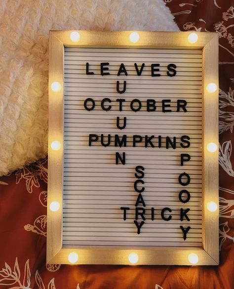 October Message Board Quotes, Call Letter Board Ideas, Halloween Decorations For Restaurant, Halloween Word Board Quotes, Halloween Letterboard Ideas, September Letter Board Ideas, Letter Board Halloween, Letter Board Fall Quote, Coffin Letter Board Ideas