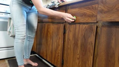 Updating 70s Kitchen Cabinets, Cabinet Fronts Makeover, Transform Old Kitchen Cabinets, Stripped Wood Kitchen Cabinets, Painted Plywood Kitchen Cabinets, Update 70s Kitchen Cabinets, Diy Old Cabinet Makeover, 1970 Kitchen Cabinets Makeover, 70s Kitchen Cabinets Makeover